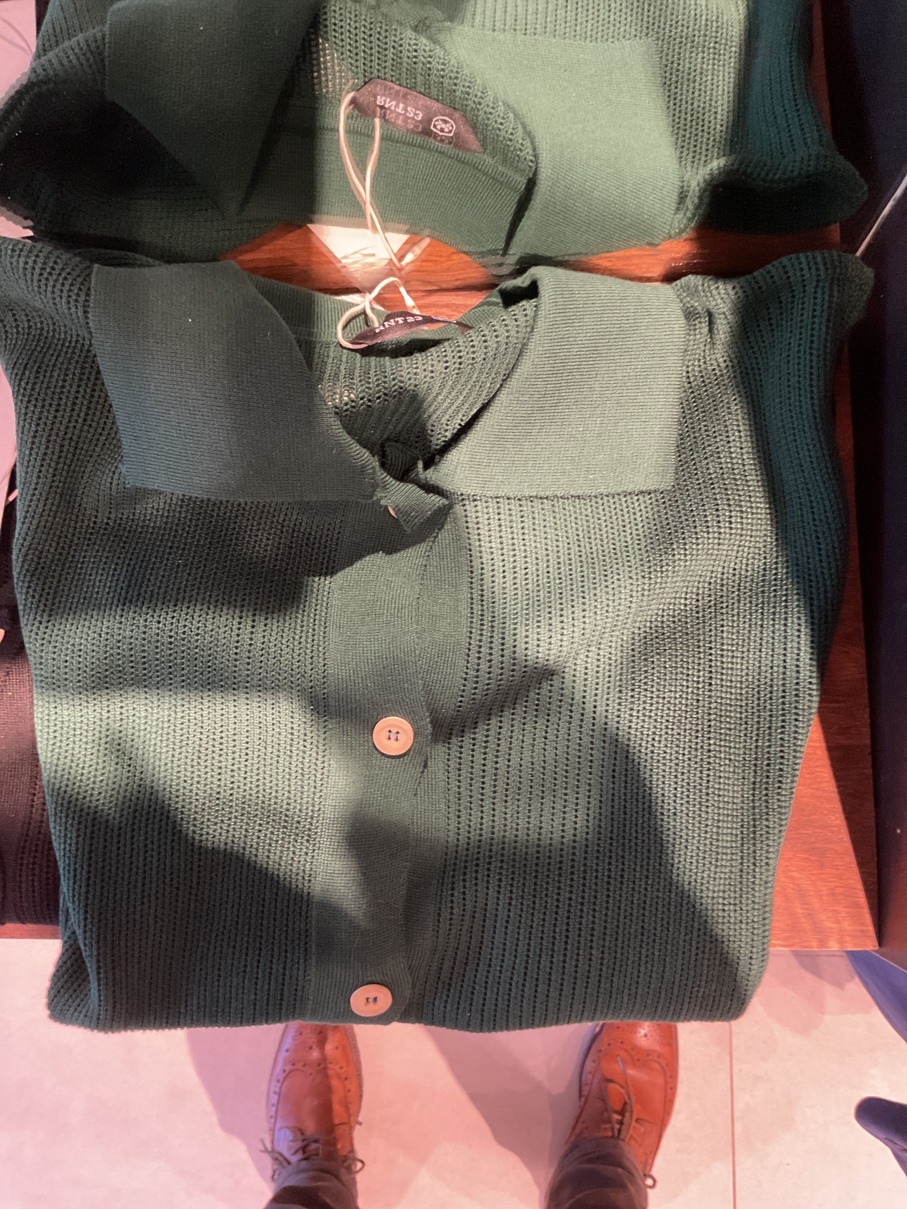 Mesh up Green button up Shirt